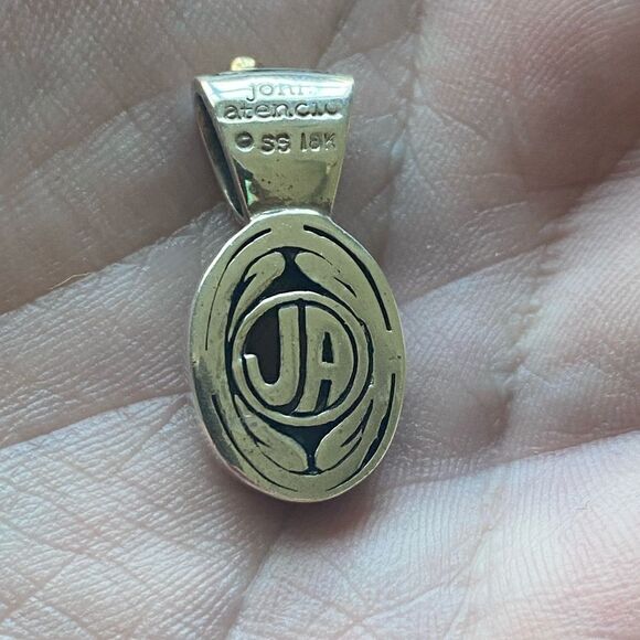 John Atencio Sterling 18K & Peridot Pendant - Picture 4 of 5